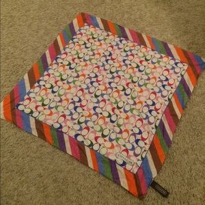 Coach multi color scarf! Very colorful and pretty!